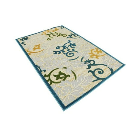 Ebern Designs Fidela Blue Indoor Outdoor Area Rug