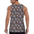 thumbnail image 3 of Gaeub Forest Cute Owl Men's Athletic Tank Top, Workout Sleeveless Shirts, Running Tank Tops for Gym, Running, Training - XX-Large, 3 of 9
