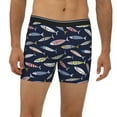 thumbnail image 2 of Men'S Boxer Briefs, Sardine Soft And Breathable Mens Underwear Boxer Briefs With Widen Waist, 2 of 2