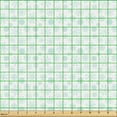 thumbnail image 2 of Ambesonne Christmas Fabric by the Yard Upholstery, Minimalist Snowflakes, 5 Yards, Pale Seafoam White, 2 of 5