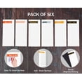 thumbnail image 5 of Inkdotpot Pack of 6 Funny Magnetic Dry Erase List For Fridge, Wipe Clean w/ NoStain, Quick Notes Shopping & Grocery List Whiteboard for Fridge, 8.75" x 3.8"(Confetti), 5 of 6