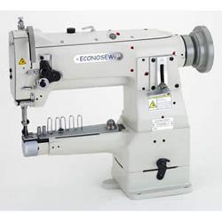 Feed Lockstitch Machine Econosew Narrow Cylinder-arm Lockstitch Machine 155E8BLV w/ Unison Feed & Walking Foot w/ table & motor ()