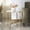Brass/White, variant on Safavieh Couture Tauri Modern Metal and Tempered Glass Round End Table, Brass/Clear