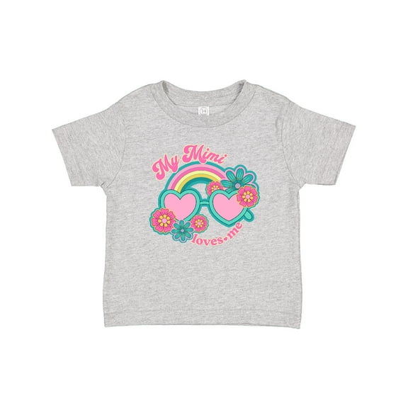 Inktastic My Mimi Loves Me Granddaughter Girls Baby T-Shirt