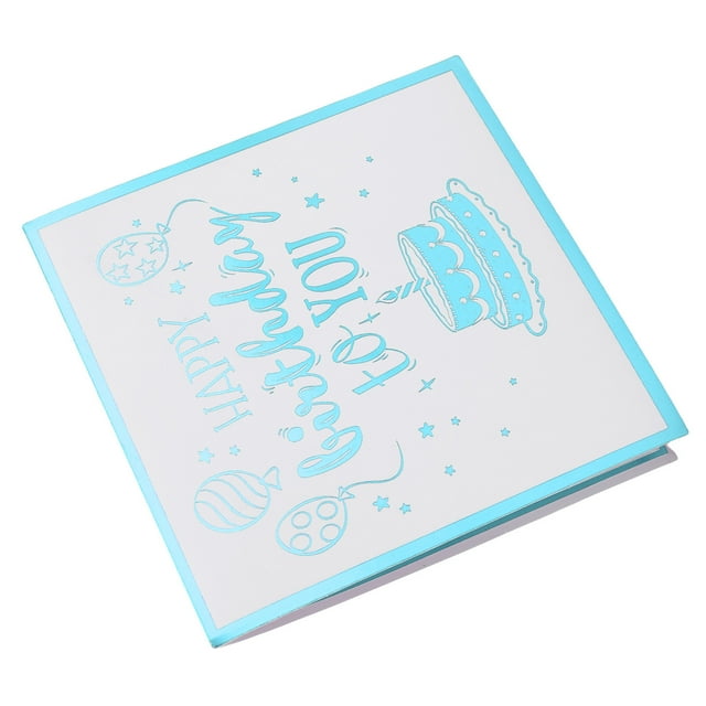 3D Birthday Card with Music, Unique Foldable Light Up Celebration Card for Adults and Kids