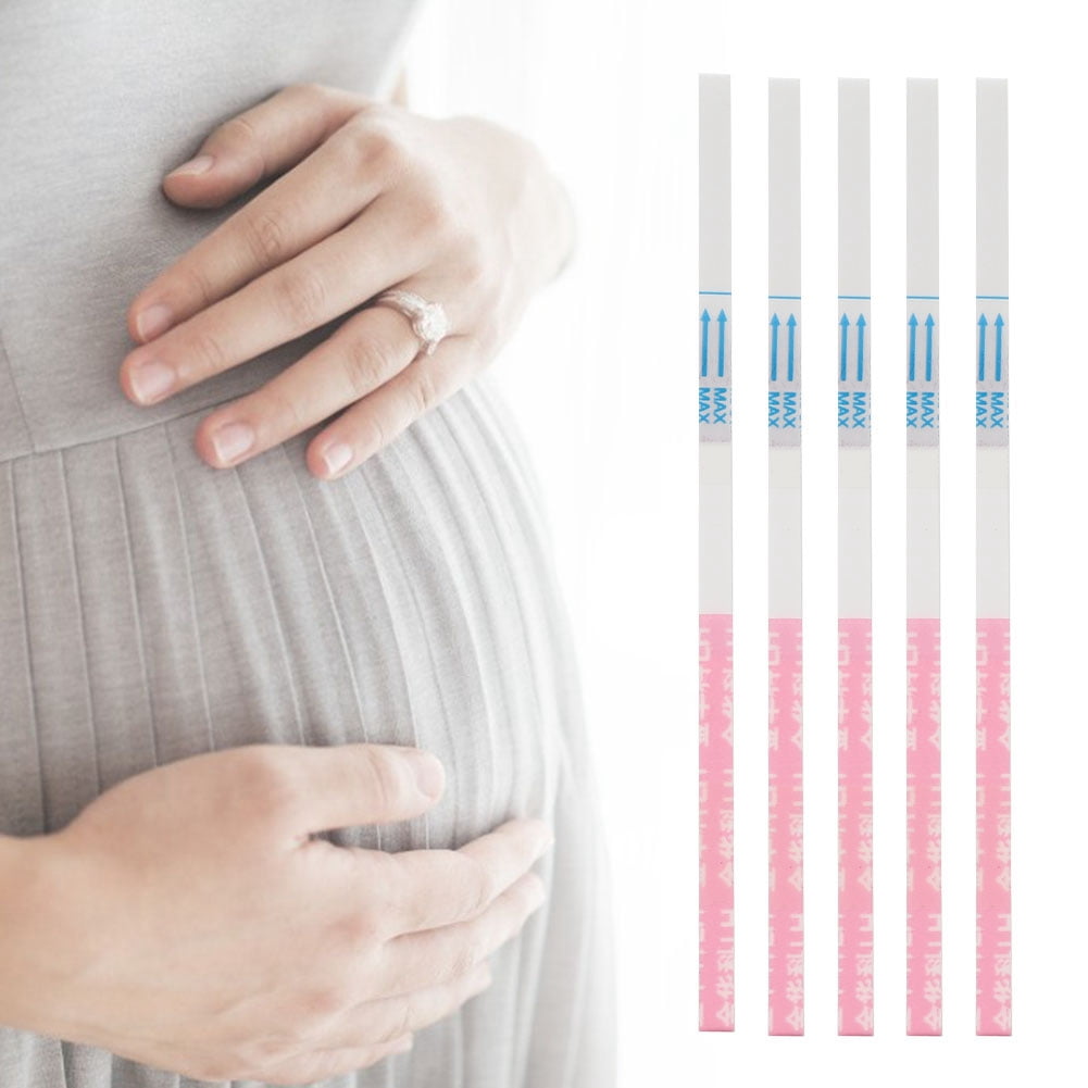 LHCER 5pcs Ovulation Test Strip Pregnant Paper Quick Test Urine Tester Kit Quick Pregnancy Test Quick Display Female Tool For Women Domestic