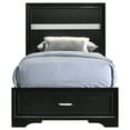 thumbnail image 5 of Miranda 51-inch Wood Twin Storage Panel Bed Black, 5 of 13