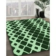 thumbnail image 3 of Ahgly Company Machine Washable Indoor Square Transitional Light Green Area Rugs, 8' Square, 3 of 7