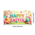 thumbnail image 3 of Happy Easter Egg Banner Colorful Spring Decorations Backdrop Festive Party Supplies Photography Props Background Celebration Decor, 3 of 4