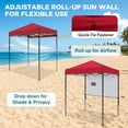 thumbnail image 5 of EAGLE PEAK 6 x 4 Pop-up Canopy, Adjustable Height,Straight Lightweight Compact Portable Tent, Red, 5 of 9