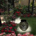 thumbnail image 4 of Linterna solar Luces colgantes para exteriores Luces decorativas para jardín Ip44 Lámpara de mesa de metal impermeable para jardín, patio, mesa, patio, césped, 4 of 5
