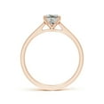 thumbnail image 2 of ANGARA Natural Princess-Cut Diamond Engagement Ring in 14K Rose Gold for Women (Size-5mm| Color-K| Clarity-I3) | April Birthstone, Birthday, Anniversary, Jewelry Gift for Women | Natural Diamond Ring, 2 of 10