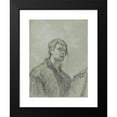 thumbnail image 2 of After Willem Drost 15x18 Black Modern Framed Museum Art Print Titled - An Artist Holding a Book and Compass, 2 of 5
