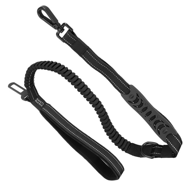Dog Reflective Leash, Comfortable Durable Sturdy Pet Belt Better Visibility Tether with Double Soft Handles for Training or Walking the Dog Orange,Red,Blue,Black