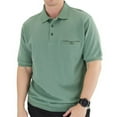 thumbnail image 2 of Classics by Palmland Short Sleeve Banded Bottom Polo Shirt with Pocket, 2 of 3