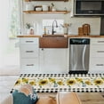thumbnail image 2 of Kitchen Rugs Set of 2 Mats Watercolor Sunflower Flower Black Buffalo Check Plaid Vintage Summer Farm Decor for Floor Cushioned Rugs and Mats Non Skid Absorbant Runner Comfort Standing Mat, 2 of 6