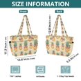 thumbnail image 4 of FORMRS Tote Bag for Women Quilted Large Capacity Travel Work Carry On Shoulder Handbag, Sunshine Pineapples, 4 of 7