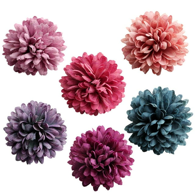10pcs cabezas de crisantemo artificiales de seda para decoración de bricoje Sunnimix Cabezas de flores artificiales