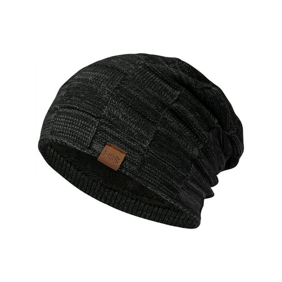 BASSDASH Winter Slouchy Beanies Thick Fleece Lined Skull Cap for Men Women Warm Knitting Hat