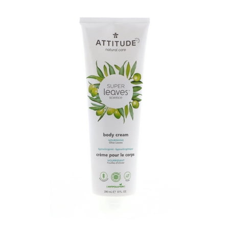 Attitude Super Leaves Nourishing Body Cream, Olive Leaves, 8 oz 2 Pack