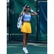 thumbnail image 5 of Pantalones de golf PINSPARK amarillos para mujer con bolsillos talla M, 5 of 6
