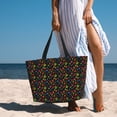 thumbnail image 6 of Fuzoiu Berries Print Waterproof Beach Tote Bag for Women Girls with Zipper,Sandproof Pool Swim Bag,Large Capacity Beach Travel Bag for Pool Swim Travel Everyday, 6 of 7
