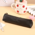 thumbnail image 4 of Clearance Under $0.9! 1 Pack Mini PU Leather Pencil Case, Solid Color Candy Storage Bag, Compact Stationery Organizer Pouch, 4 of 6