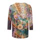 thumbnail image 5 of Xuyuer Unisex Print 3/4 Sleeve Tee - Fashion Women's Loose Casual Round Neck 3/4 Sleeve Oversized Top for Music Festival Grounds, and Free-Spirited Gender-Neutral Layered Street Style, 5 of 7