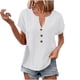 thumbnail image 1 of Vestidos Casuales Para Mujer, Blusas De Mujer De Moda Blusa informal de lino con cuello en V y manga corta con capucha para mujer, 1 of 6