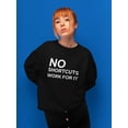 thumbnail image 2 of No Shortcuts Quote Sweatshirt Women -Image by Shutterstock, Female 3X-Large, 2 of 4