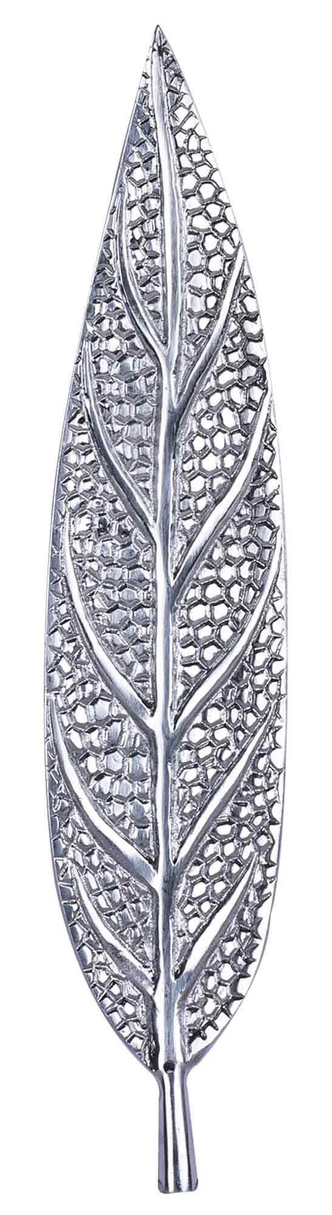 (3 pack) Better Homes & Gardens Metal Incense Leaves Ash Catcher, Silver
