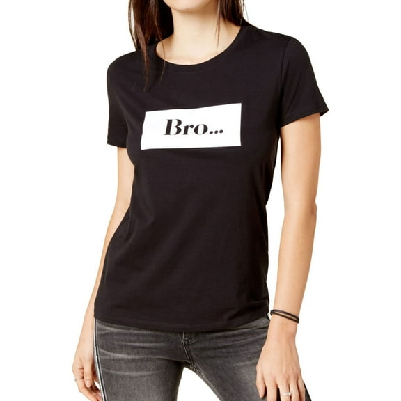 CHRLDR Womens Broa Graphic T-Shirt, Black, Medium
