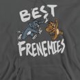thumbnail image 2 of Tom and Jerry Movie Best Frenemies Unisex Adult Pull-Over Hoodie,Charcoal, Large, 2 of 5