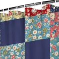 thumbnail image 3 of Pioneer Flower Floral Print Pattern Shower Curtain 84"x72", Bathroom Decorative Shower Curtain Set with 12 Hooks, Waterproof Washable, 3 of 6