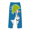 thumbnail image 5 of Xecao Goose Holding an Umbrella Women's Straight Lounge Pajama Pants: The Epitome of Relaxed Sleepwear, 5 of 9
