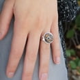 thumbnail image 2 of Dogs Cats Fun in the Sun Selfie Silver Plated Adjustable Novelty Ring, 2 of 4