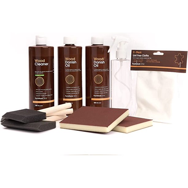 Furniture Clinic Worktop Maintenance Kit Wood Worktop Kit to Clean