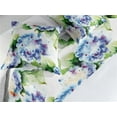thumbnail image 2 of Springtime Bed Runner Set, Soft Colored Watercolor Style Repeating Pattern of Hydrangea Flowers, Decorative Bedding Scarf & 2 Pillow Shams for Hotels Homes, King, Green Blue and Purple, by Ambesonne, 2 of 3