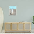 thumbnail image 2 of Message Bottle Beach Shore Coastal Graphic Art White Framed Art Print Wall Art, 2 of 7