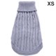 thumbnail image 1 of Greeniant Jersey de Navidad para mascotas, suéter de punto cálido de Color sólido, ropa de otoño e invierno Ropa para mascotas Gris XS Greeniant PT000154-10, 1 of 1