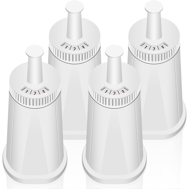 4 Pack Replacement Water Filter for Breville Espresso Machine Barista Touch Bes880, Barista Pro BES878, Oracle Touch BES990, Oracle BES980, Dual Boiler BES920 Bambino ClaroSwiss Sage by