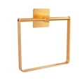 thumbnail image 4 of Soporte de toallas cuadrado montado en para la pared para toallas de baño, soporte de toallas libre de operación para baño., 4 of 11