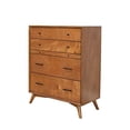thumbnail image 2 of Benzara Mahogany Wood Multifunctional Chest-Color:Brown, 2 of 3