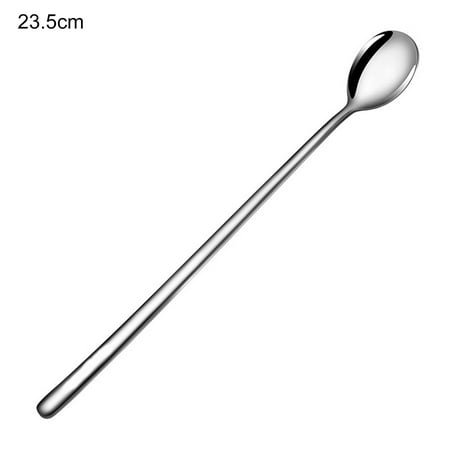 

Meizhencang Stirring Spoon Portable Lightweight Healthy Long Handheld Stainless Steel Coffee Spoon for Kitchen