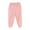 Pink, variant on Ahuyic Solid Color Girls Full Length Pants Jogger Style Loose Fit Kids