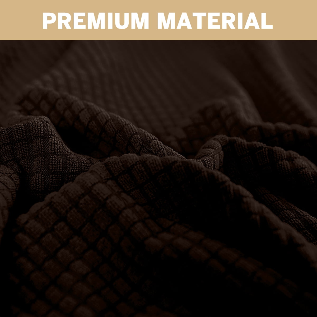 Sanmadrola 100% Waterproof Sofa Cover Non Slip Couch Cover Stretch Slipcover Leakproof Couch Protector for Kids Dogs Cats Pets, Chocolate, Sofa