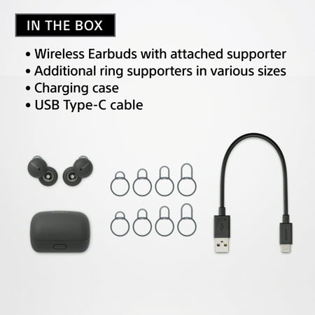 Sony - LinkBuds True Wireless Open-Ear Earbuds - Dark Gray