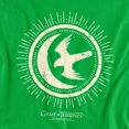 thumbnail image 2 of Game of Thrones Arryn Burst Sigil Unisex Adult T-Shirt, Kelly Green, X-Large, 2 of 6