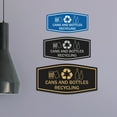 thumbnail image 3 of Fancy Cans and Bottles Recycling Sign (Navy Blue/Gold) - Large, 3 of 5