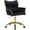 Black, variant on Westice Velvet Desk Chair, Home Office Gold Comfy Chair with Hand Woven Back, Height Adjustable Swivel Chair with Comfy Upholster for Makeup Vanity Living Room Bedroom, Beige